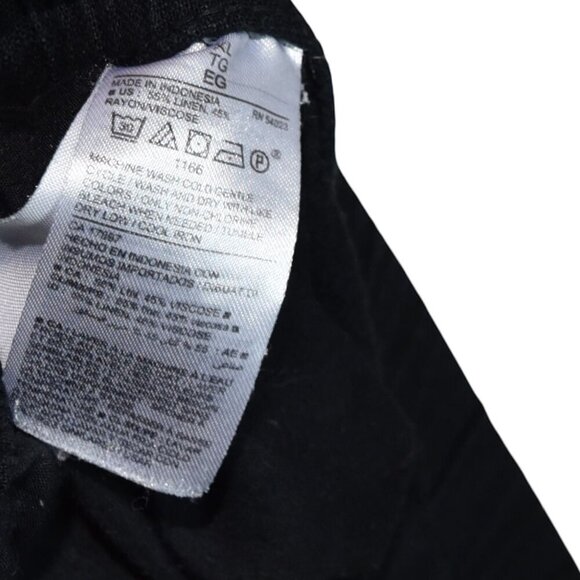 Old Navy Black Shorts Size XL Linen Blend Casual Cozycore Breathable - Picture 4 of 7